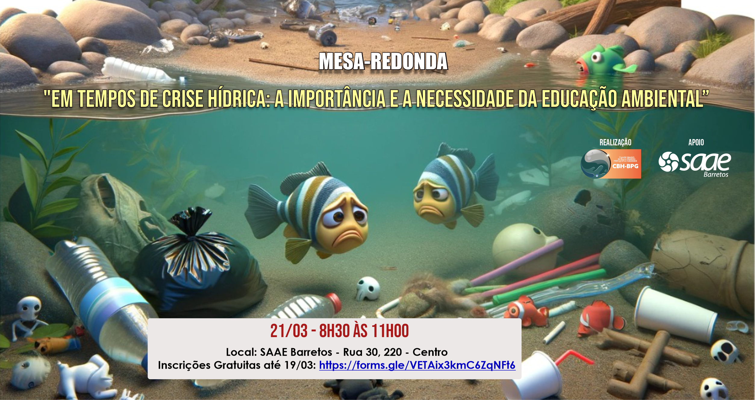 Comitê do Baixo Pardo/Grande promove Mesa-redonda sobre Educação Ambiental em tempos de crise hídrica