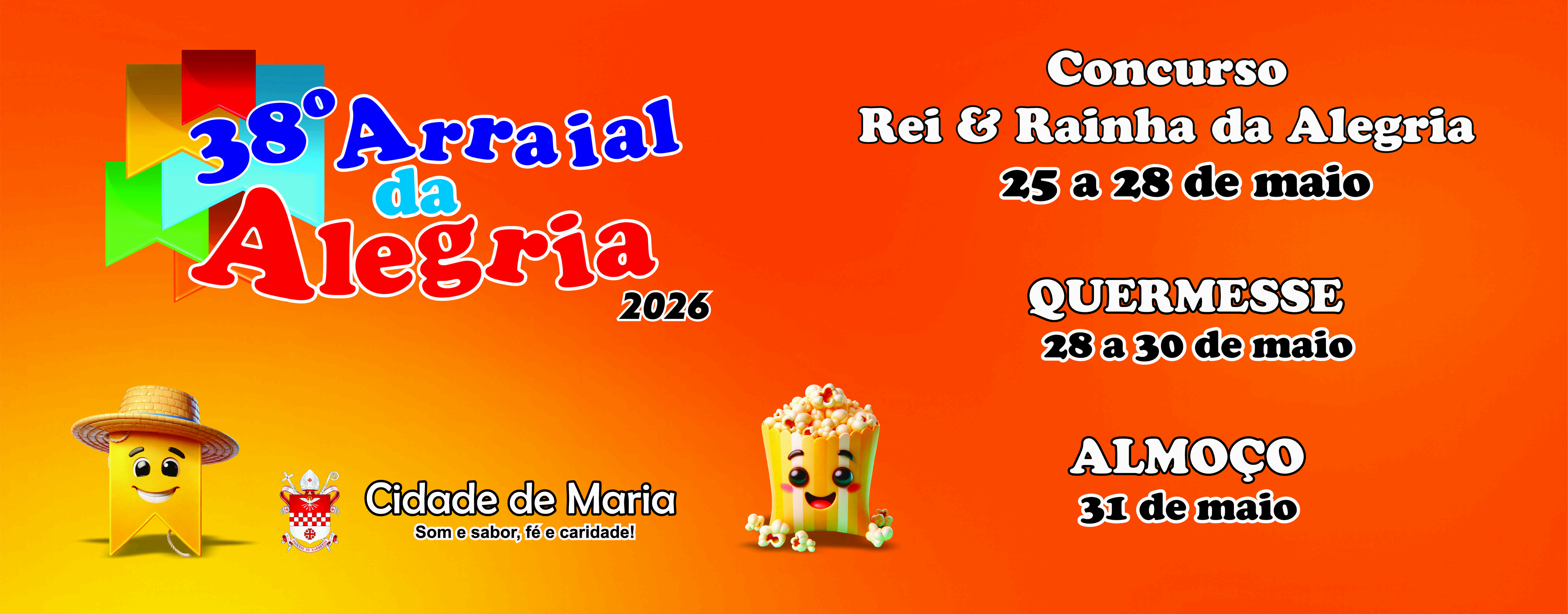 Arraial da Alegria 2026 já tem data confirmada