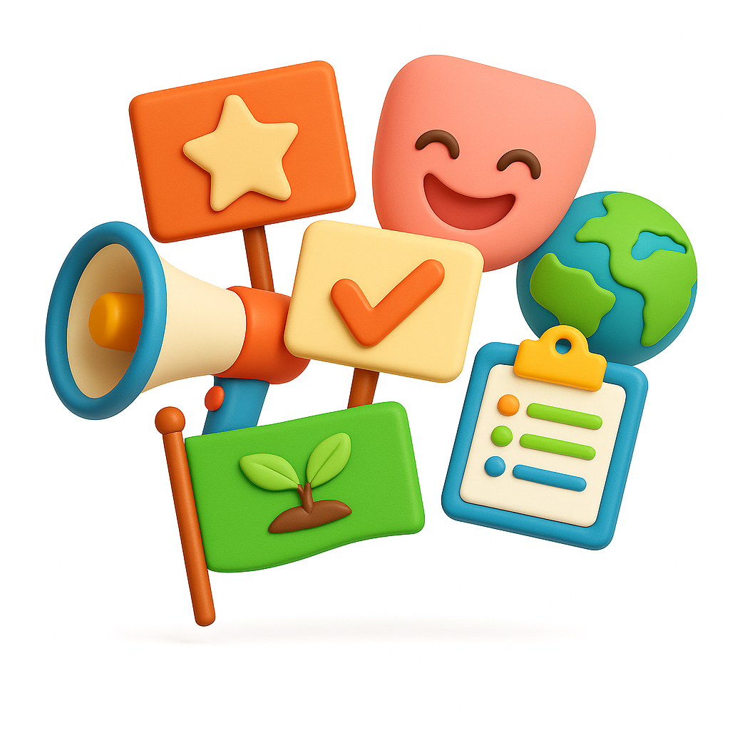 Produção de conteúdo original para campanhas públicas, políticas, culturais e ambientais